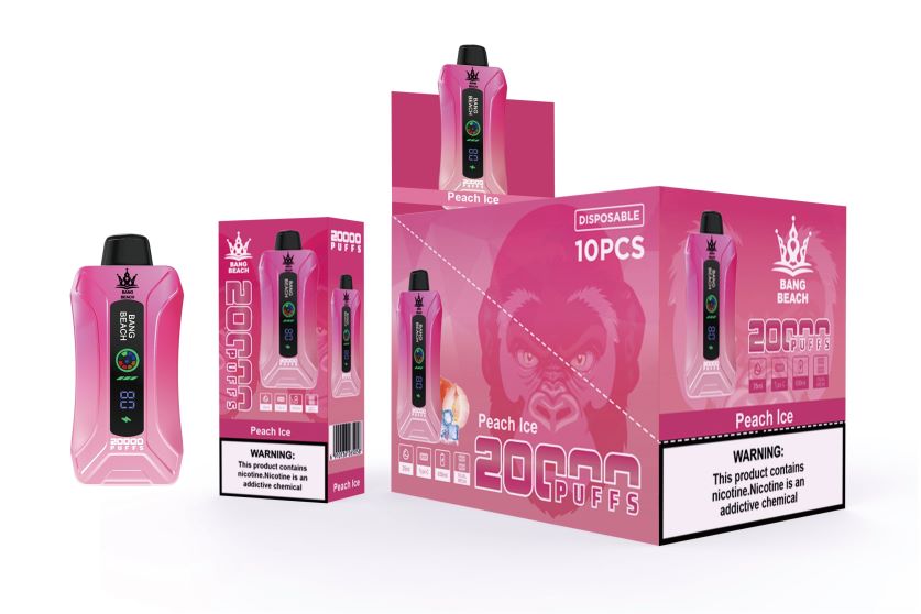 Bang Beach 20000 Puffs Smart Screen Vape FL64889 - Vape Companies In Pakistan Peach Ice