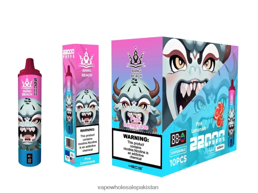 Bang Beach 22000 Puffs Smart Screen FL648815 - Vape Companies In Pakistan Pink Lemonade