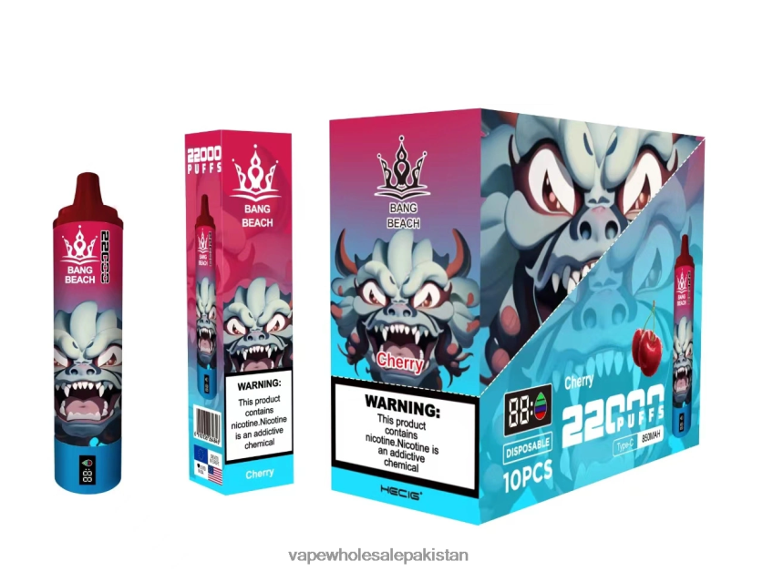 Bang Beach 22000 Puffs Smart Screen FL648817 - E Cigarette Wholesale Cherry