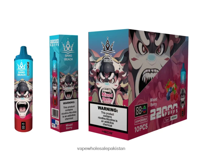 Bang Beach 22000 Puffs Smart Screen FL648821 - Vape Companies In Pakistan Mixed Berry