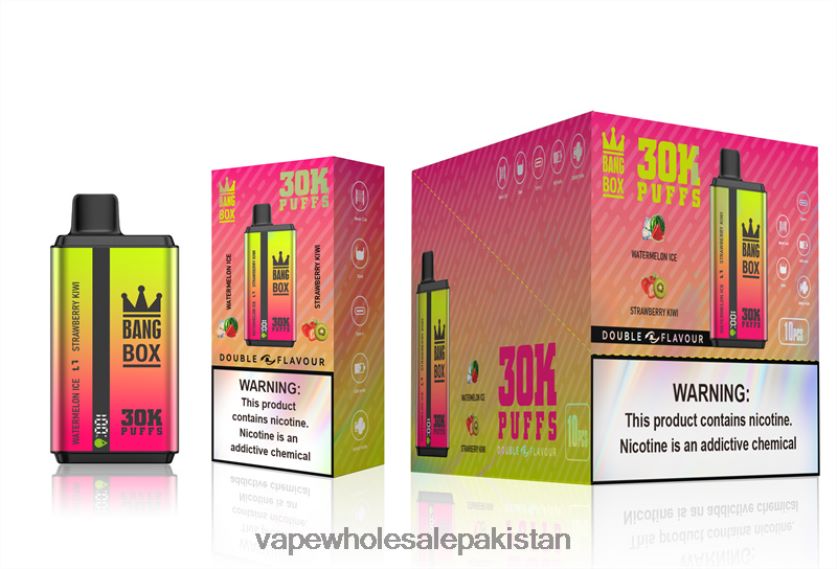 Bang Box 30000 Puffs Dual Flavors FL648862 - Vape Wholesale Prices Watermelon Ice & Strawberry Kiwi