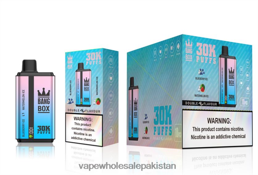 Bang Box 30000 Puffs Dual Flavors FL648869 - Vape Companies In Pakistan Blueberry Ice & Watermelon Ice