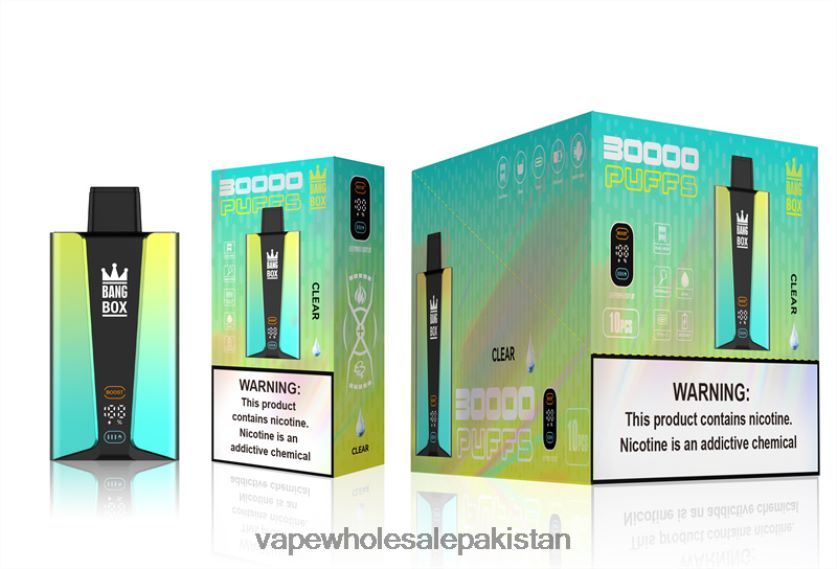 Bang Box 30000 Puffs Smart Screen FL648876 - Cheapest Vape Wholesale Clear