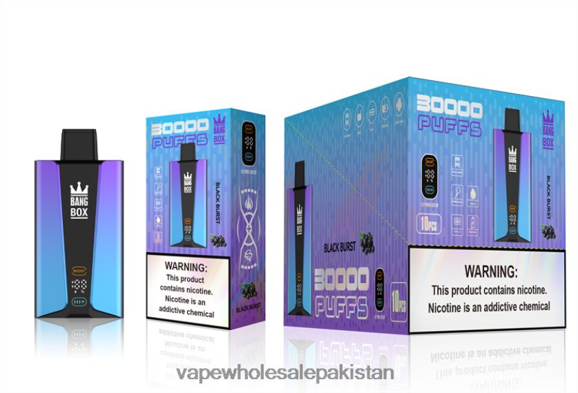 Bang Box 30000 Puffs Smart Screen FL648877 - E Cigarette Wholesale Black Burst