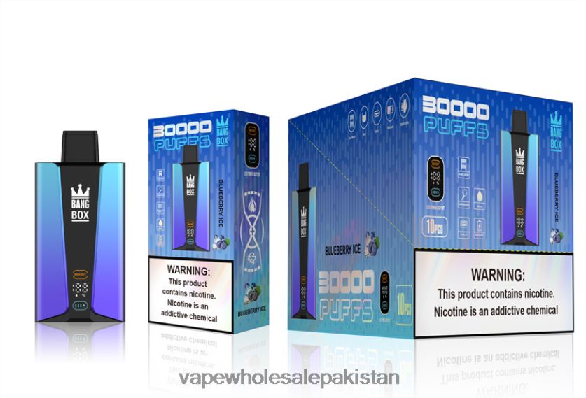 Bang Box 30000 Puffs Smart Screen FL648879 - Vape Wholesale Pakistan Blueberry Ice