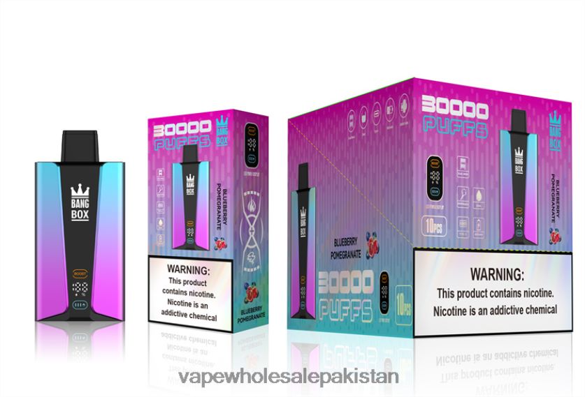 Bang Box 30000 Puffs Smart Screen FL648880 - Vape Wholesale Prices Blueberry Pomgerante