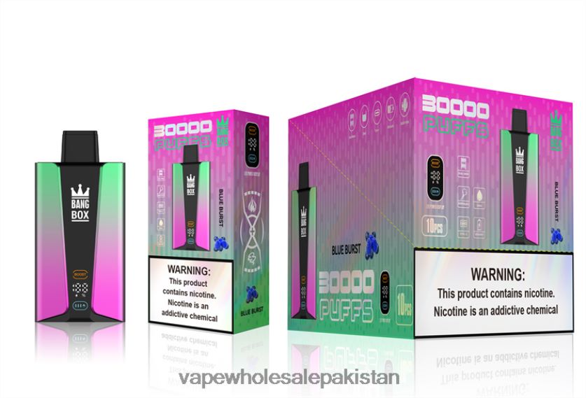 Bang Box 30000 Puffs Smart Screen FL648882 - Cheapest Vape Wholesale Blue Burst
