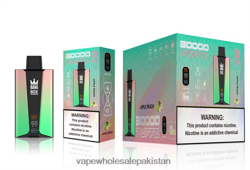 Bang Box 30000 Puffs Smart Screen FL648883 - E Cigarette Wholesale Apple Peach