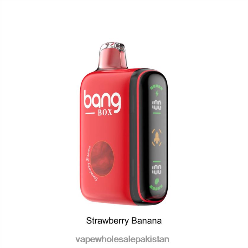 Bang Box 9000-18000 Puffs Intelligent Power Display FL648825 - Vape Wholesale Pakistan Strawberry Banana