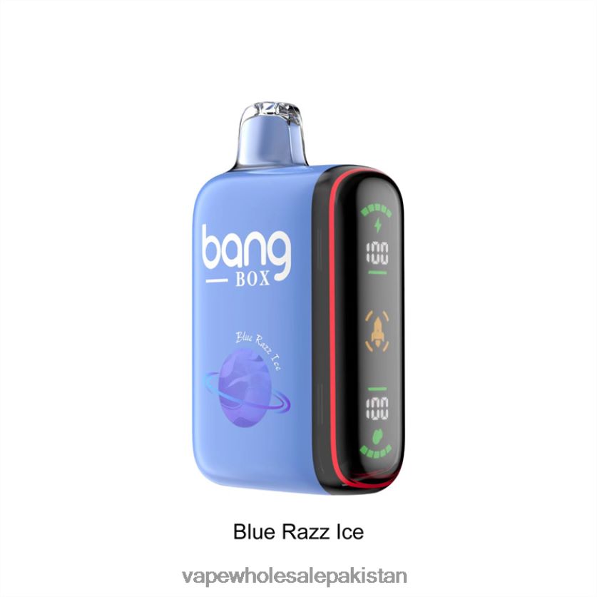 Bang Box 9000-18000 Puffs Intelligent Power Display FL648826 - Vape Wholesale Prices Blue Razz Ice