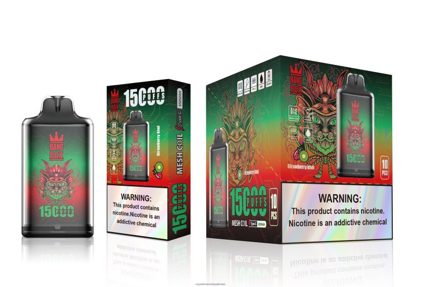 Bang Box S1-15000 Puffs FL6488100 - Cheapest Vape Wholesale Strawberry Kiwi