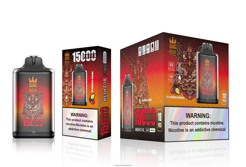Bang Box S1-15000 Puffs FL6488101 - E Cigarette Wholesale Strawberry Mango