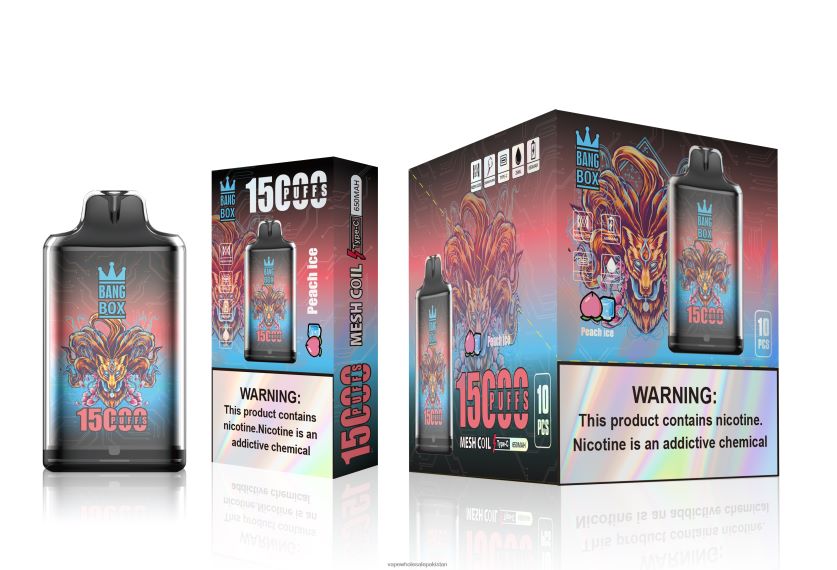 Bang Box S1-15000 Puffs FL6488102 - E Cig Wholesale Peach Ice