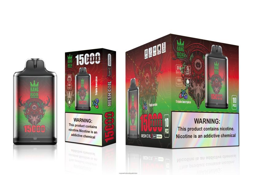 Bang Box S1-15000 Puffs FL6488104 - Vape Wholesale Prices Triple Berry Ice