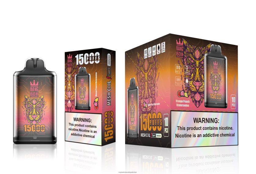 Bang Box S1-15000 Puffs FL6488107 - E Cigarette Wholesale Mango Peach Watermelon