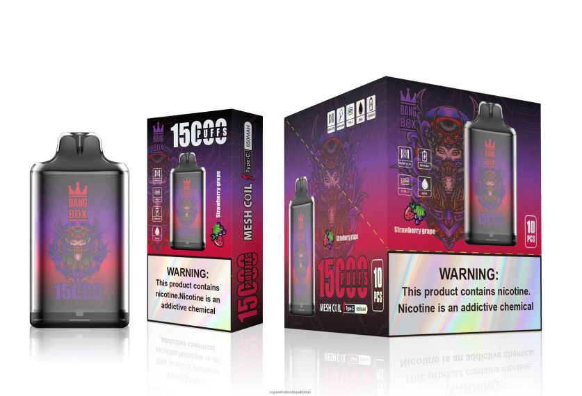 Bang Box S1-15000 Puffs FL6488111 - Vape Companies In Pakistan Strawberry Grape