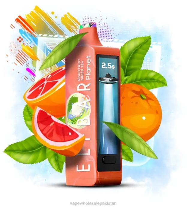 Elf Bar Planet 25000 - D48Z17 Grapefruit Green Tea Electronic Cigarette Wholesale
