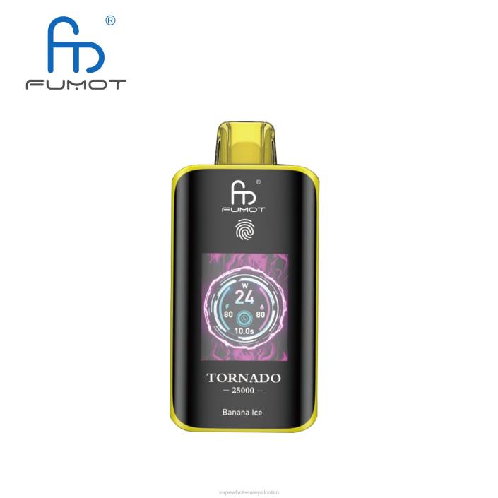 Vape Wholesale Supplier 20V81 Banana Ice - Fumot Tornado 25000 Disposable Vape