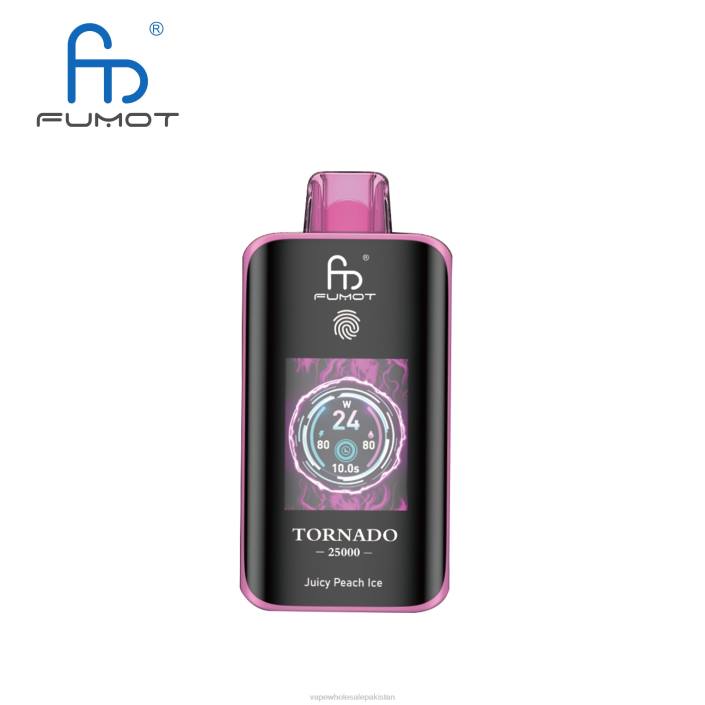 Vape Wholesale Supplier 20V87 Juicy Peach Ice - Fumot Tornado 25000 Disposable Vape
