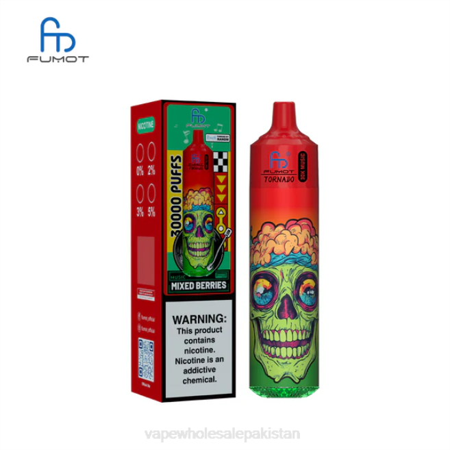 Cheapest Vape Wholesale BJ8818 Mixed Berries Fumot Tornado 30K Music