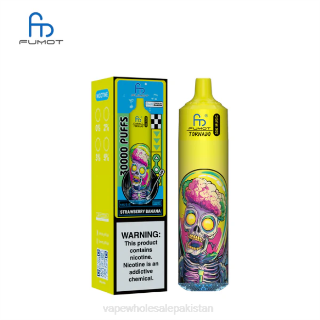 Cheapest Vape Wholesale BJ8825 Strawberry Banana Fumot Tornado 30K Music
