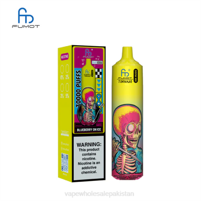 Cheapest Vape Wholesale BJ884 Blueberry On Ice Fumot Tornado 30K Music