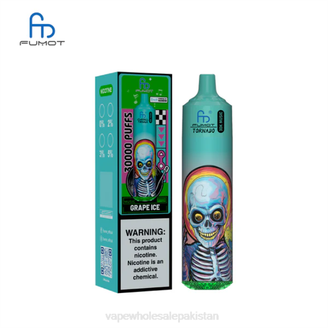 E Cig Wholesale BJ8813 Grape Ice Fumot Tornado 30K Music