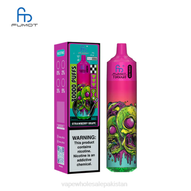 E Cig Wholesale BJ8827 Strawberry Grape Fumot Tornado 30K Music