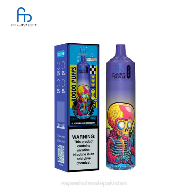 E Cig Wholesale BJ886 Blueberry Sour Raspberry Fumot Tornado 30K Music