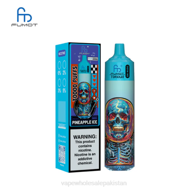 Vape Wholesale Pakistan BJ8822 Pineapple Ice Fumot Tornado 30K Music