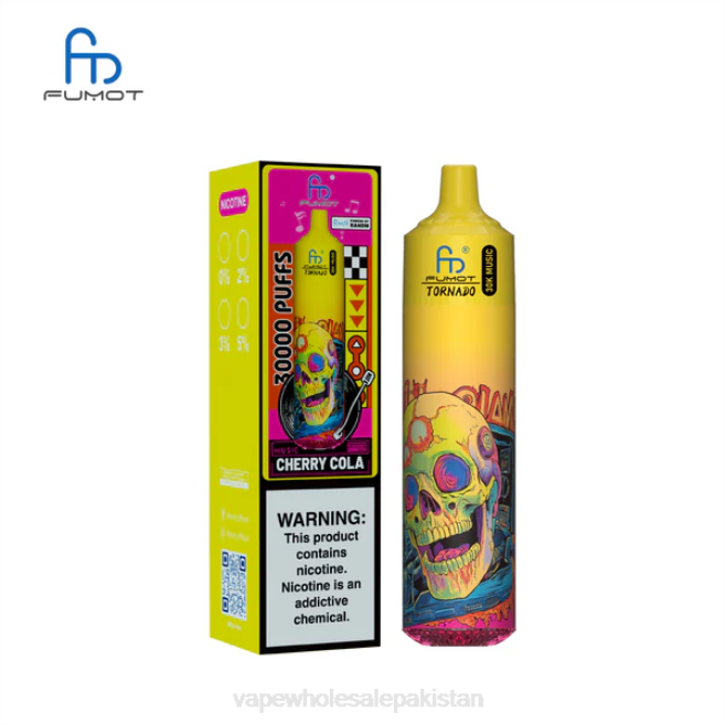 Vape Wholesale Pakistan BJ888 Cherry Cola Fumot Tornado 30K Music