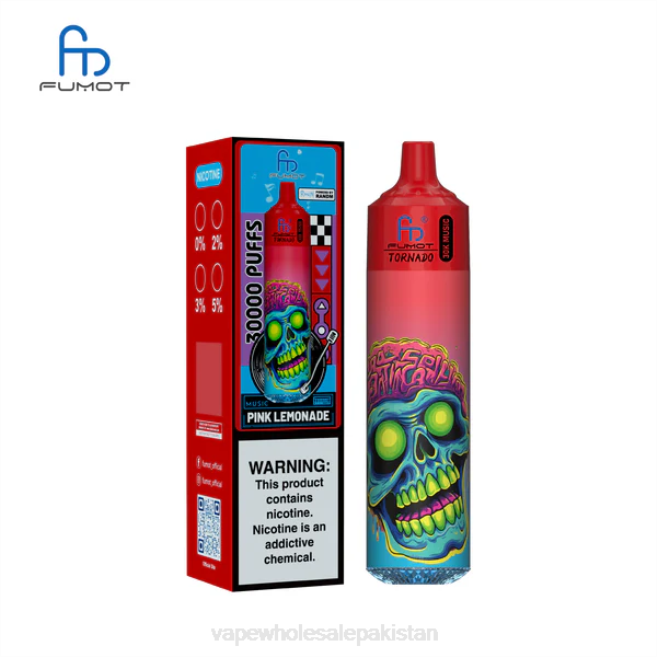 Vape Wholesale Prices BJ8823 Pink Lemonade Fumot Tornado 30K Music