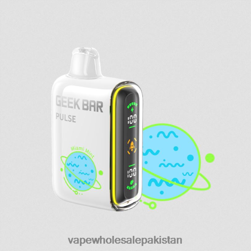 Cheapest Vape Wholesale Miami Mint D42RL74 GEEK BAR Pulse Planet Edition 7500 PUFFS/15000 PUFFS