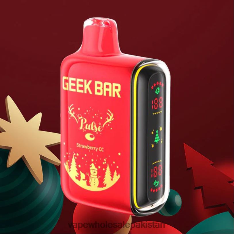 E Cig Wholesale Strawberry Cc D42RL86 GEEK BAR Pulse Holiday Edition 7500 PUFFS/15000 PUFFS