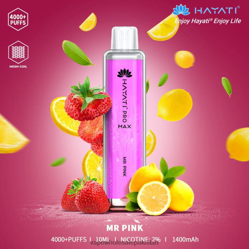 E Cigarettes Wholesale Suppliers Mr Pink D42RL189 Hayati Pro Max 4000