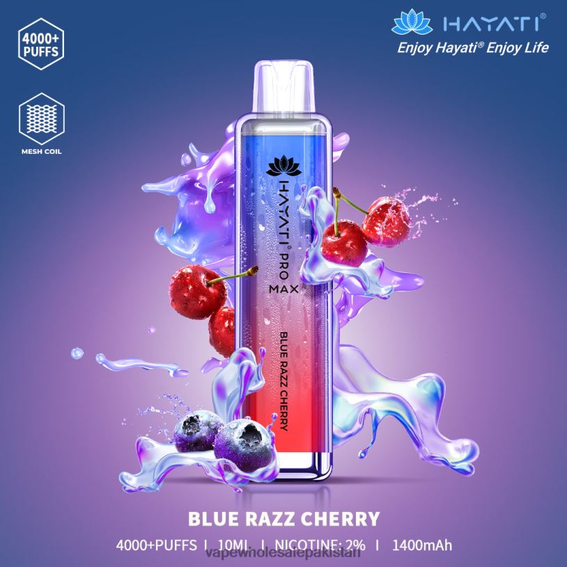Electronic Cigarette Wholesale Supplier Blue Razz Cherry D42RL148 Hayati Pro Max 4000