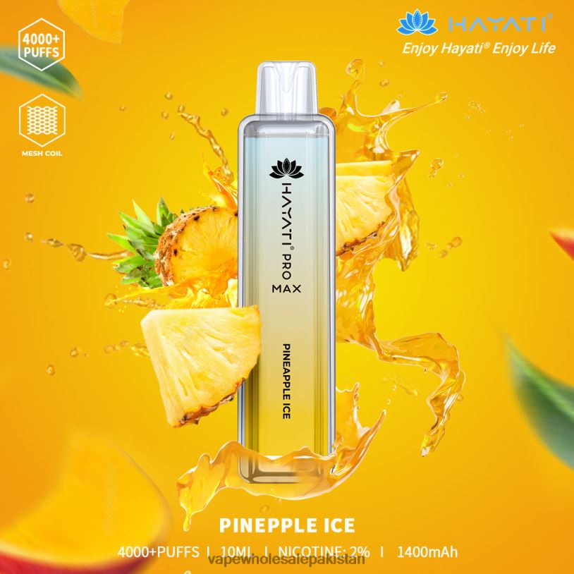 Electronic Cigarette Wholesale Supplier Pineapple Ice D42RL168 Hayati Pro Max 4000