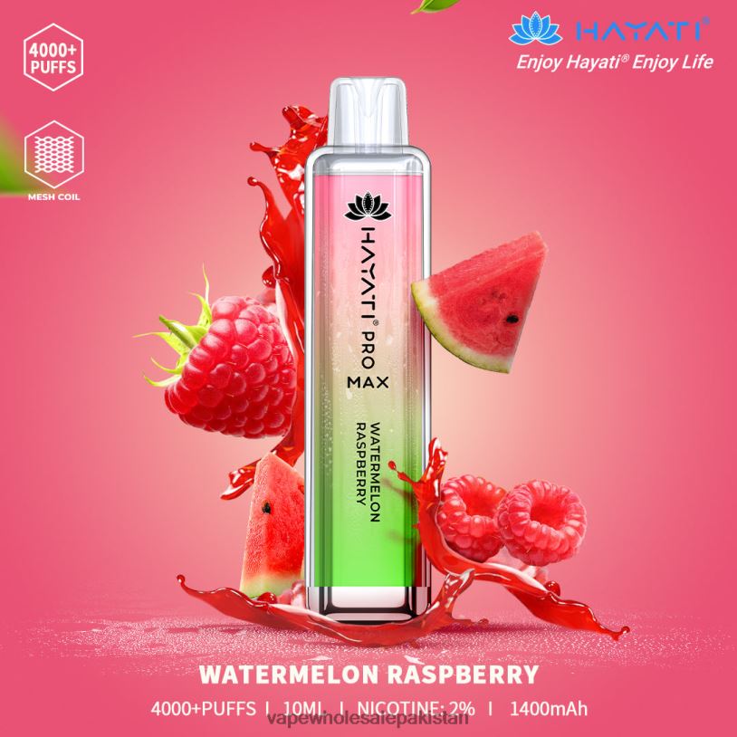 Electronic Cigarette Wholesale Watermelon Raspberry D42RL197 Hayati Pro Max 4000