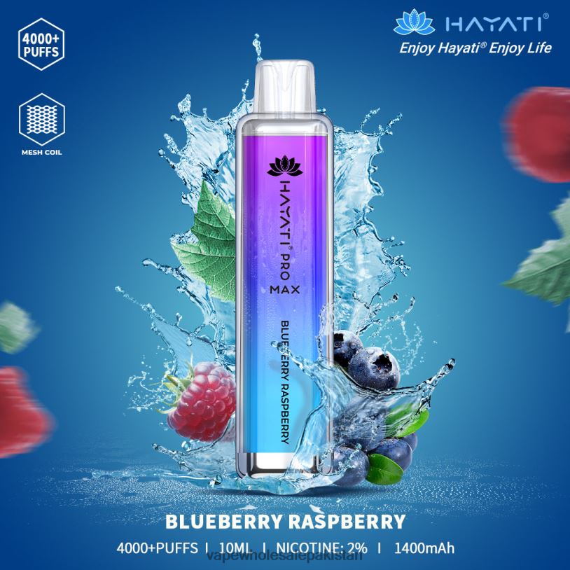 Vape Companies In Pakistan Blueberry Raspberry D42RL153 Hayati Pro Max 4000