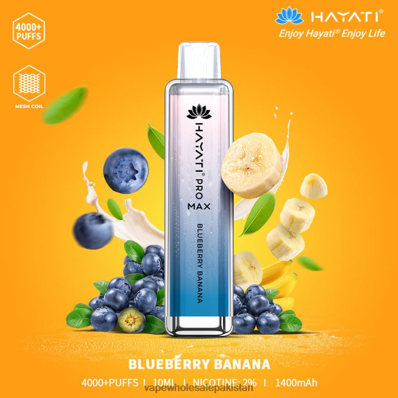 Vape Wholesale Prices Blueberry Banana D42RL192 Hayati Pro Max 4000