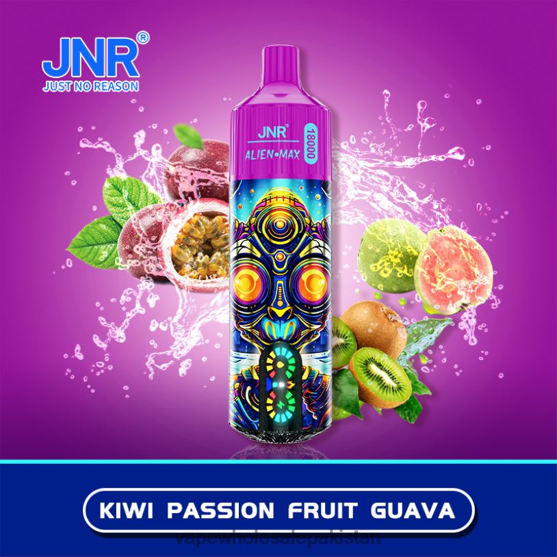 E Cig Wholesale Kiwi Passion Fruit Guava D42RL576 JNR ALIEN MAX