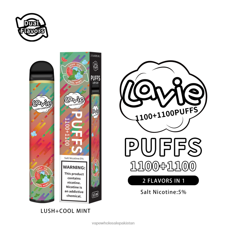 LAVIE BAR Switch 2200 Puffs HLND2294 | Cheapest Vape Wholesale Lush/Cool Mint