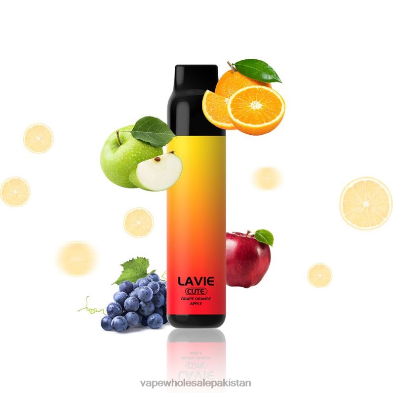 LAVIE BAR 3000 Puffs HLND2288 | Electronic Cigarette Wholesale Supplier Grape Orange Apple