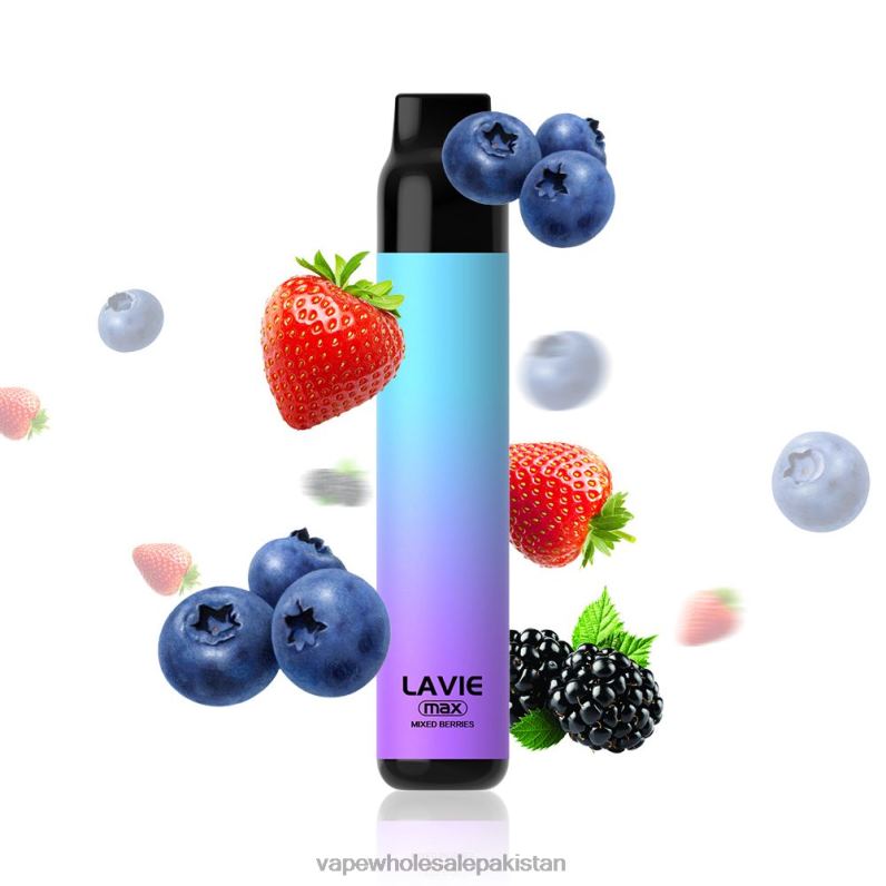 LAVIE BAR 5000 Puffs - MAX HLND2281 | Vape Wholesale Pakistan Mixed Berries