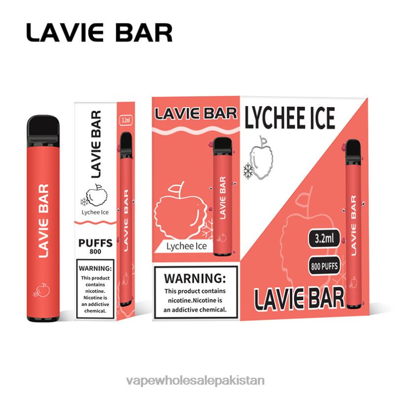 LAVIE BAR 800 Puffs HLND2313 | Vape Companies In Pakistan Lychee Ice