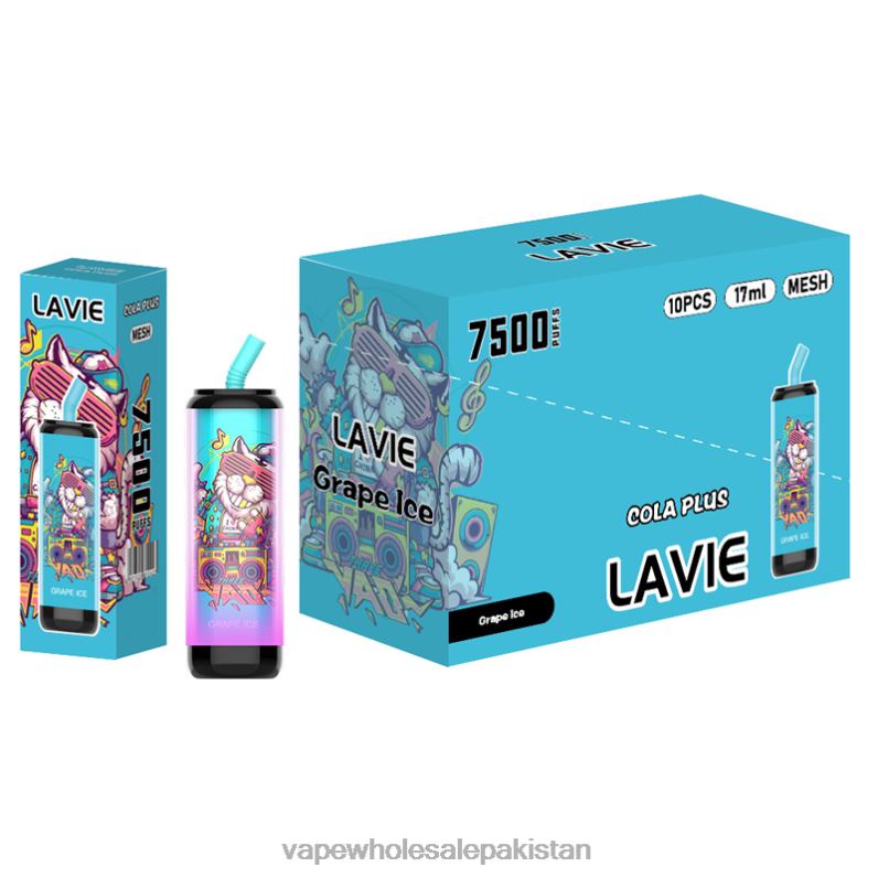 LAVIE Cola Plus 7500 Puffs HLND2254 | Cheapest Vape Wholesale Grape Ice
