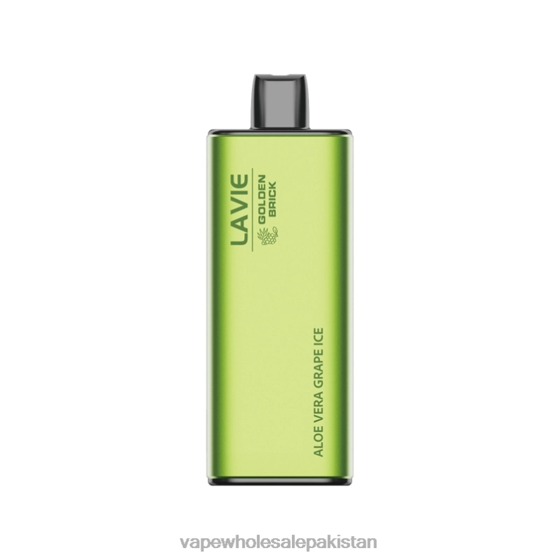 LAVIE GOLDEN BRICK 10000 Puffs HLND251 | Vape Wholesale Pakistan Aloe Vera Grape Ice