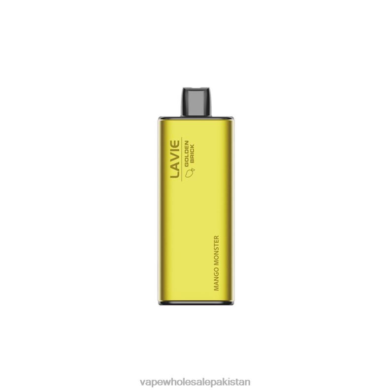 LAVIE GOLDEN BRICK 10000 Puffs HLND261 | Vape Wholesale Pakistan Mango Monster