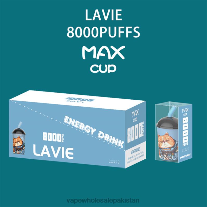 LAVIE Max Cup 8000 Puffs HLND2259 | E Cigarettes Wholesale Suppliers Energy Drink