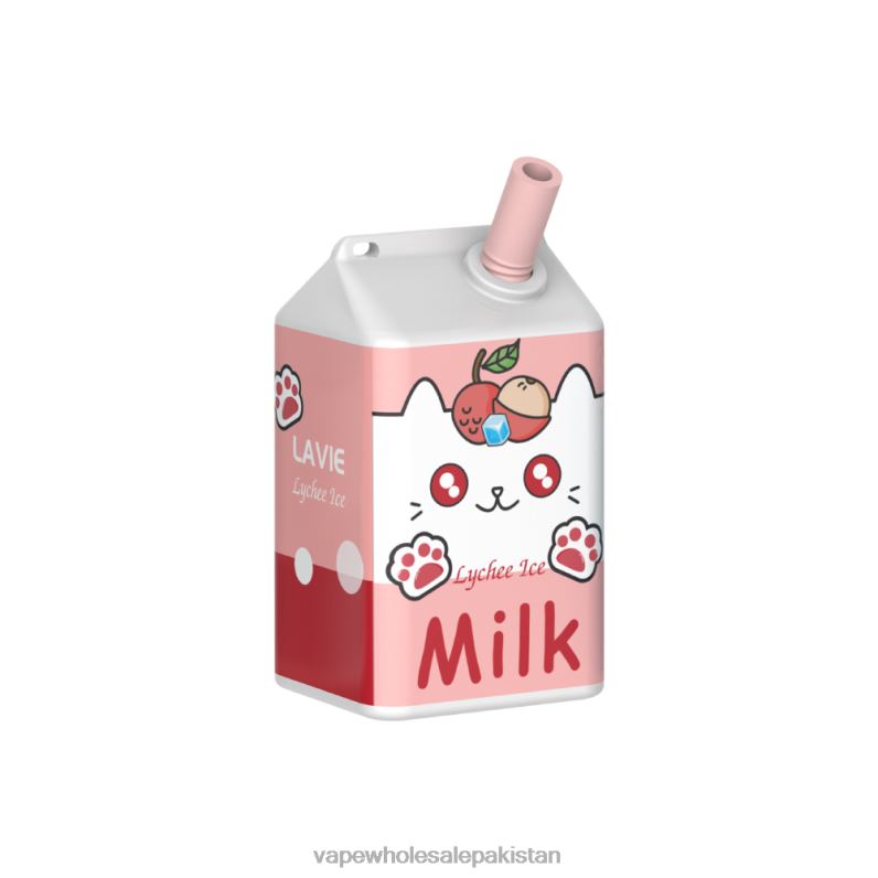 LAVIE MILK 7000 Puffs HLND2183 | Vape Companies In Pakistan Lychee Ice